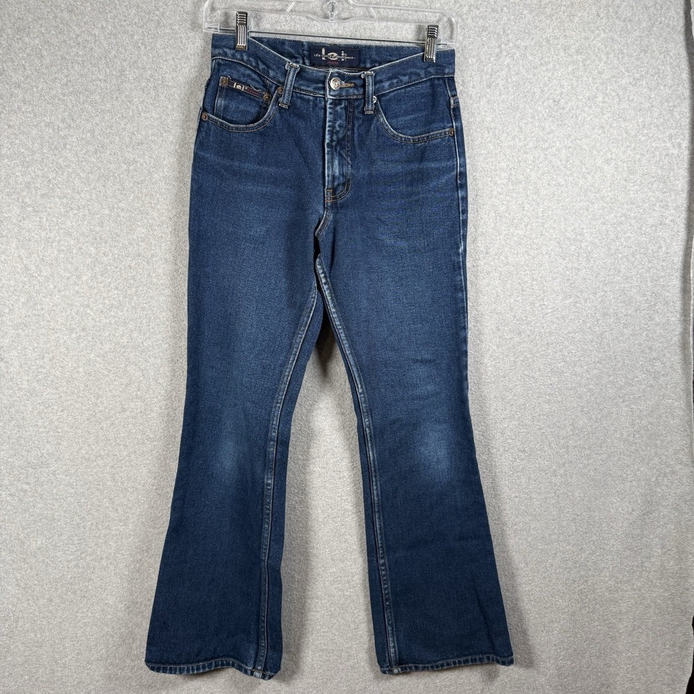 LEI flare‎ jeans juniors 3 womens 26" demim 90s Y2K